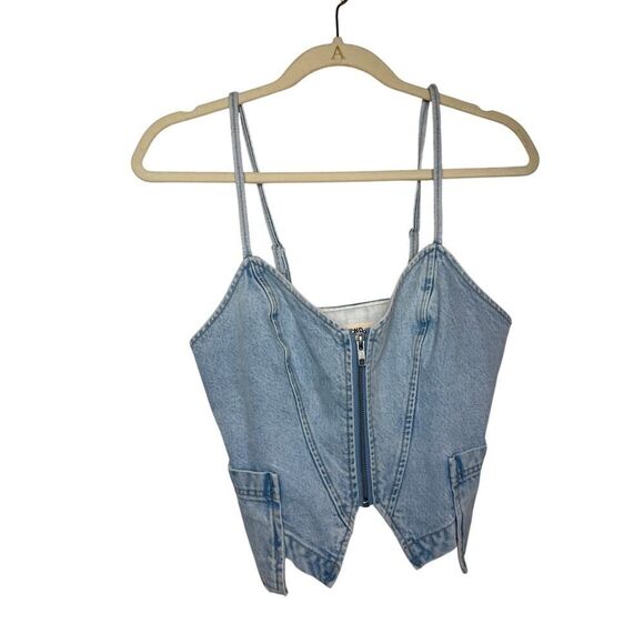 GRLFRND Maia Denim Cargo Top Sz. S - Picture 2 of 8